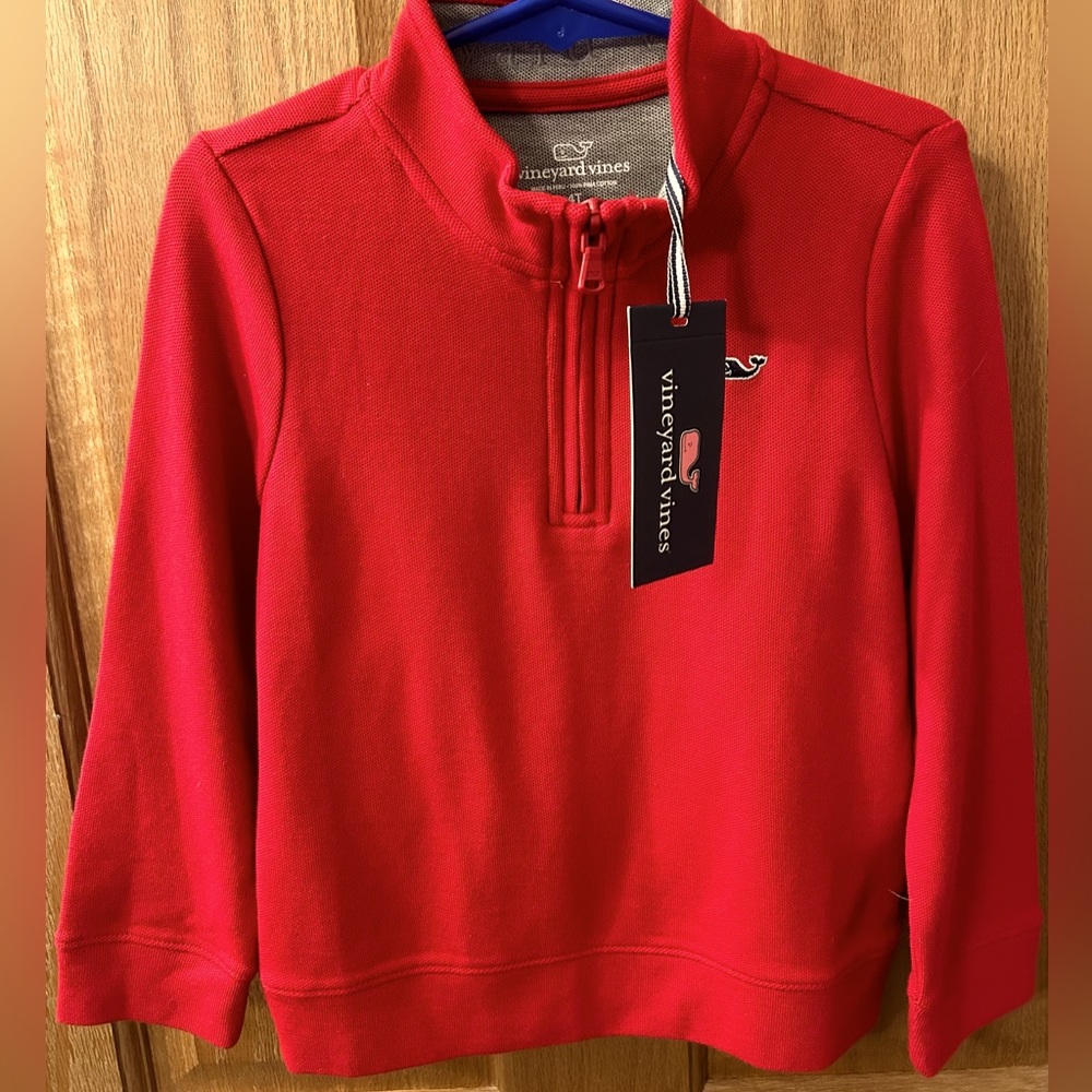 Vineyard Vines Boys 4T 1/4 zip Top - NWT